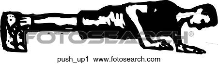 Clipart - Push Up 1. Fotosearch