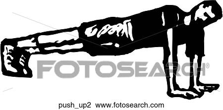Clipart - Push Up 2. Fotosearch