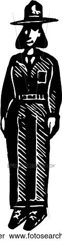 Ranger View Large Clip Art Graphic Clipart - Ranger. Fotosearch