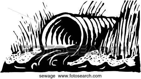 Raw Sewage View Large Clip Art Graphic Clipart - Raw Sewage. Fotosearch