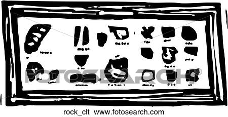 Rock Collection View Large Clip Art Graphic Clip Art - Rock Collection. Fotosearch