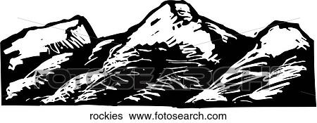 Rockies View Large Clip Art Graphic Clip Art - Rockies. Fotosearch