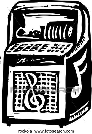 Rockola View Large Clip Art Graphic Clipart - Rockola. Fotosearch