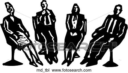 Clipart - Round Table. Fotosearch