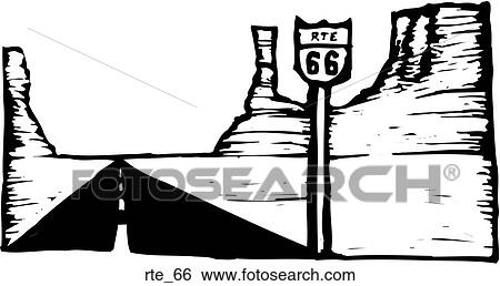 Route 66 Clip Art | rte_66 | Fotosearch