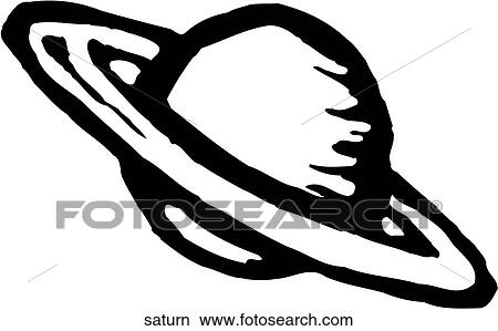 Saturn View Large Clip Art Graphic Clipart - Saturn. Fotosearch
