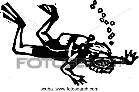 Clipart - Scuba Diving. Fotosearch
