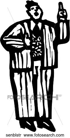 Senator Bluster View Large Clip Art Graphic Clipart - Senator Bluster. Fotosearch