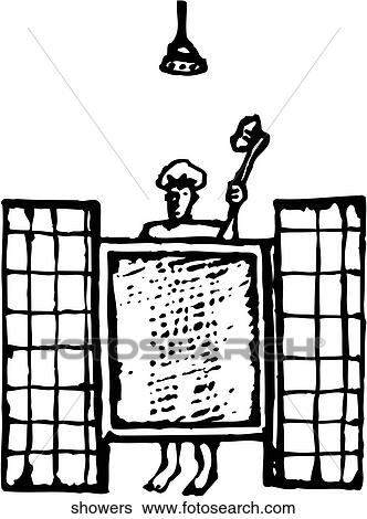 Clip Art - Showers. Fotosearch