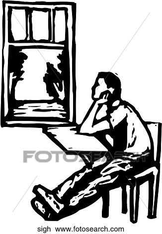 Clipart - Sigh. Fotosearch