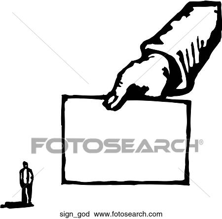 Clipart - Sign from God. Fotosearch