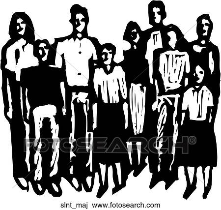 Clipart - Silent Majority. Fotosearch