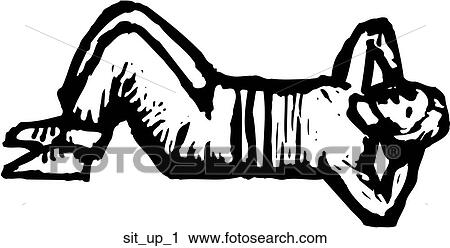 Clipart - Sit Up 1. Fotosearch