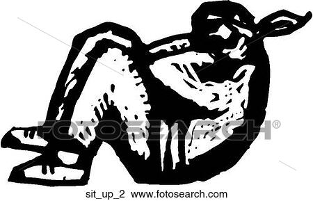 Sit Up 2 View Large Clip Art Graphic Clipart - Sit Up 2. Fotosearch