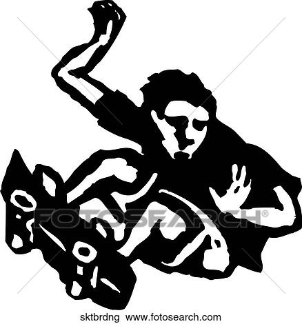 Skateboarding View Large Clip Art Graphic Clipart - Skateboarding. Fotosearch