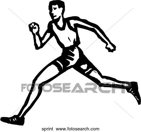 Sprint View Large Clip Art Graphic Clip Art - Sprint. Fotosearch