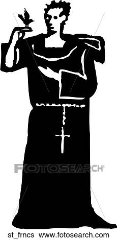 Clip Art - St Francis. Fotosearch