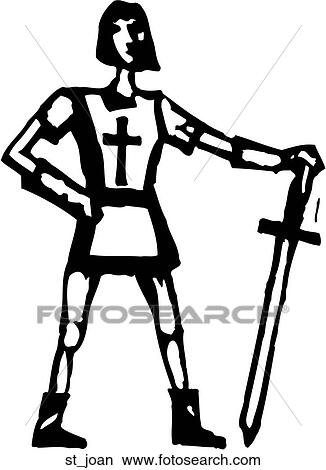 St Joan View Large Clip Art Graphic Clipart - St Joan. Fotosearch