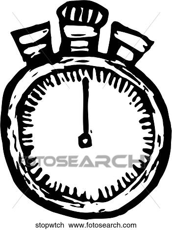 Stop Watch View Large Clip Art Graphic Clipart - Stop Watch. Fotosearch