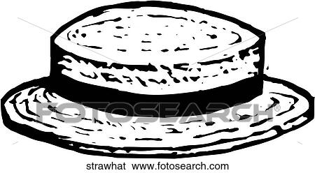 Straw Hat View Large Clip Art Graphic Clip Art - Straw Hat. Fotosearch