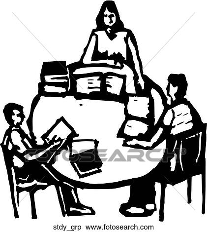 Clipart - Study Group. Fotosearch
