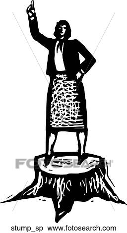 Stump Speech View Large Clip Art Graphic Clipart - Stump Speech. Fotosearch