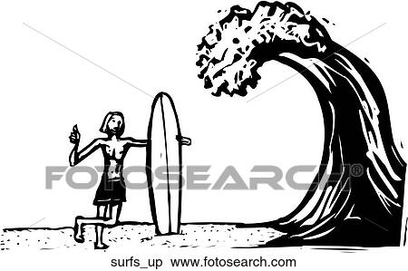 Clipart - Surf's Up. Fotosearch