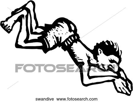 Clipart - Swan Dive. Fotosearch