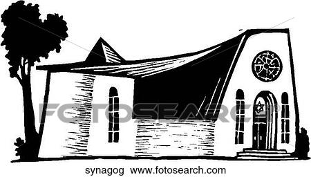 Synagogue View Large Clip Art Graphic Clipart - Synagogue. Fotosearch