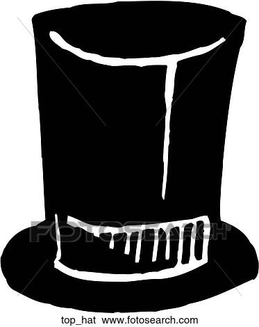 Top Hat View Large Clip Art Graphic Clip Art - Top Hat. Fotosearch