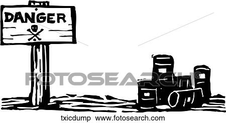 Clipart - Toxic Dump. Fotosearch