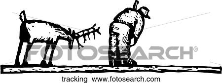 Tracking View Large Clip Art Graphic Clipart - Tracking. Fotosearch