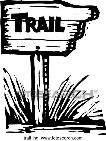 Trail Head View Large Clip Art Graphic Clipart - Trail Head. Fotosearch
