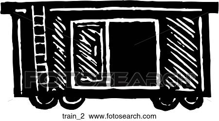 Train Car 2 View Large Clip Art Graphic Clipart - Train Car 2. Fotosearch