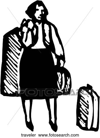 Traveler View Large Clip Art Graphic Clipart - Traveler. Fotosearch