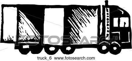 Clip Art - Truck 6. Fotosearch
