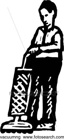 Vacuuming View Large Clip Art Graphic Clipart - Vacuuming. Fotosearch