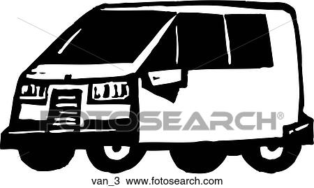 Van 3 View Large Clip Art Graphic Clipart - Van 3. Fotosearch