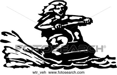Water Vehicle View Large Clip Art Graphic Clipart - Water Vehicle. Fotosearch