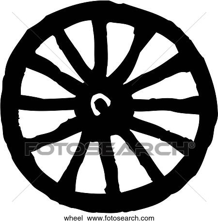 Wheel View Large Clip Art Graphic Clipart - Wheel. Fotosearch