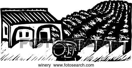 Clip Art - Winery. Fotosearch