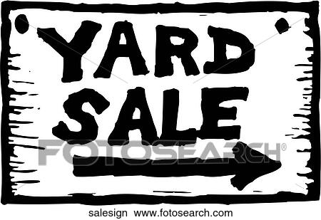 Yard Sale Sign View Large Clip Art Graphic Clipart - Yard Sale Sign. Fotosearch