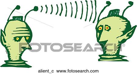 Clipart - Alien Talk. Fotosearch
