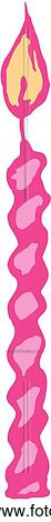 B-Day Candle View Large Clip Art Graphic Clipart - B-Day Candle. Fotosearch