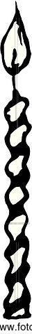 B-Day Candle View Large Clip Art Graphic Clipart - B-Day Candle. Fotosearch
