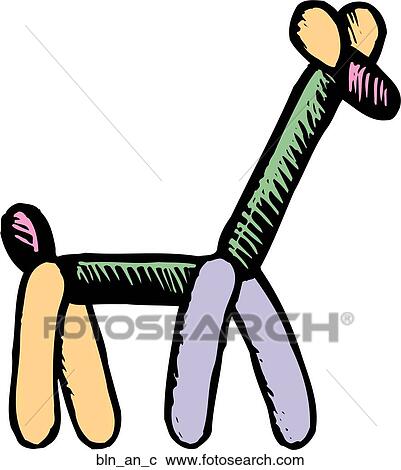Clipart - Balloon Animal. Fotosearch