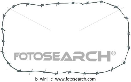 Barb Wire 1 View Large Clip Art Graphic Clipart - Barb Wire 1. Fotosearch