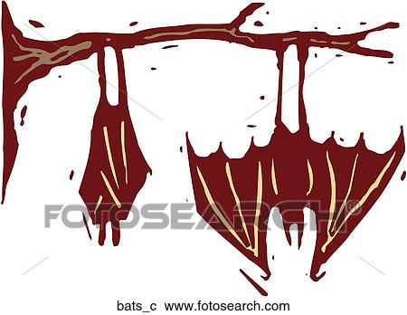 Bats View Large Clip Art Graphic Clipart - Bats. Fotosearch