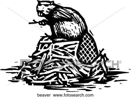 Clipart - Beaver. Fotosearch
