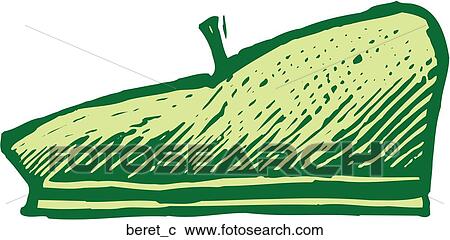 Beret View Large Clip Art Graphic Clipart - Beret. Fotosearch